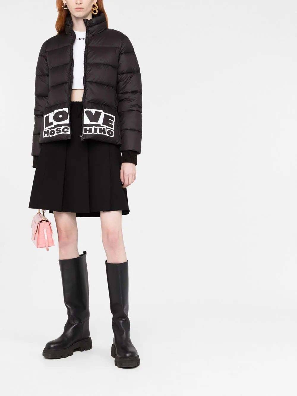 Logo-Print Padded Jacket