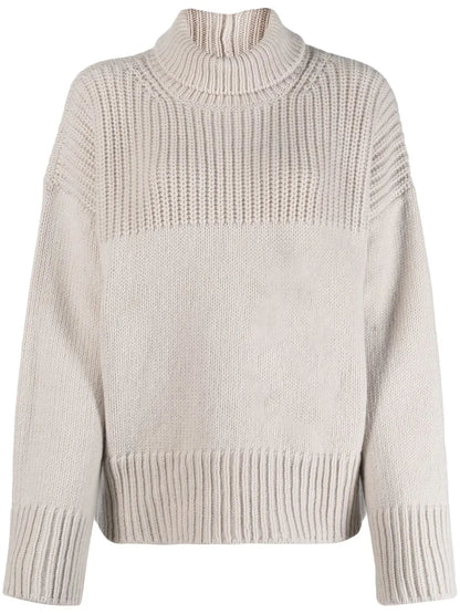 Roll-Neck Wool-Cashmere Jumper