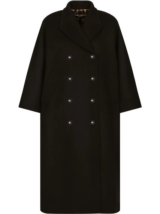 Double-Breasted Baize Coat
