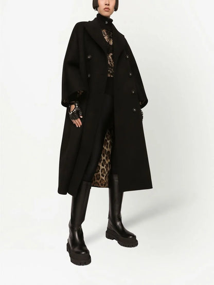 Double-Breasted Baize Coat