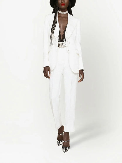 Turlington Floral-Brocade Blazer