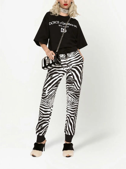 Flocked-Logo Cotton T-Shirt