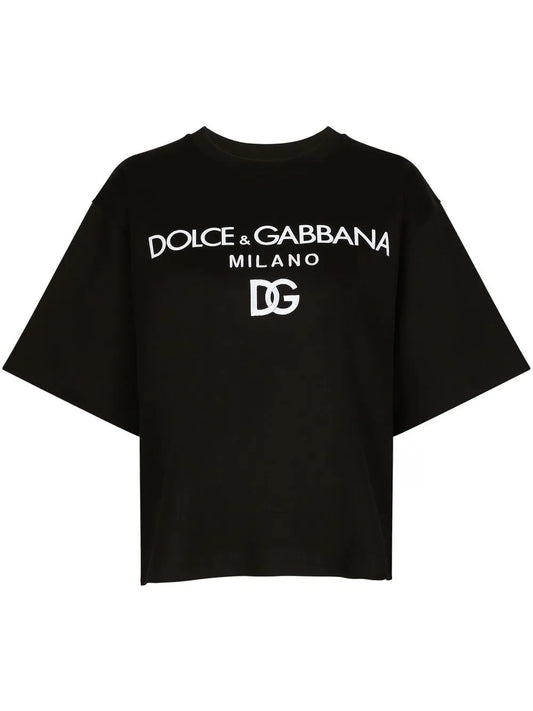 Flocked-Logo Cotton T-Shirt