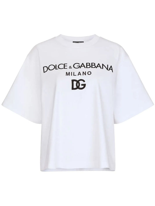 Flocked-Logo Cotton T-Shirt