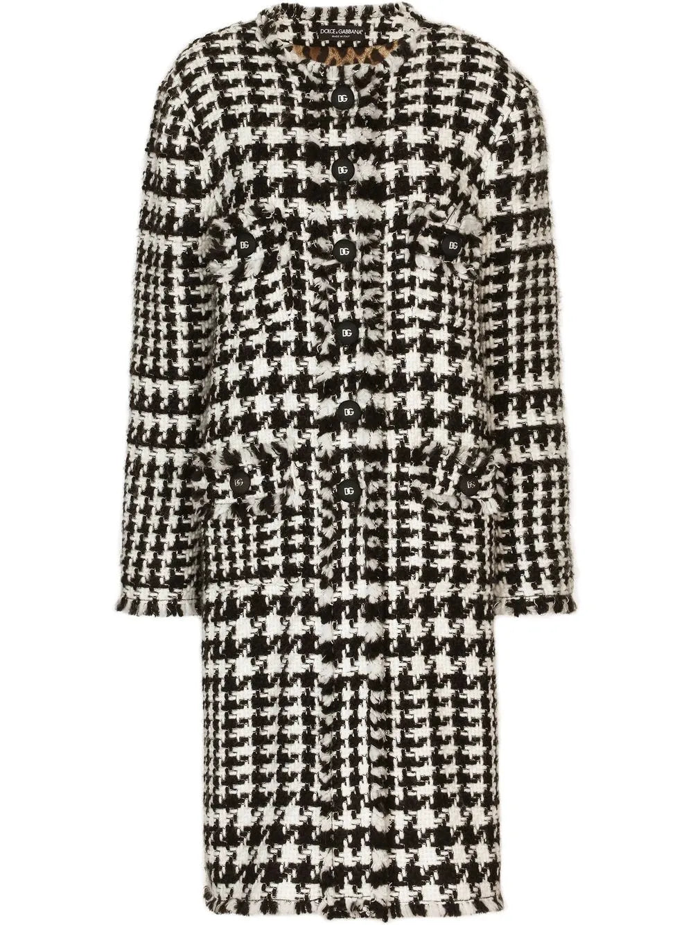 Tweed Single-Breasted Coat