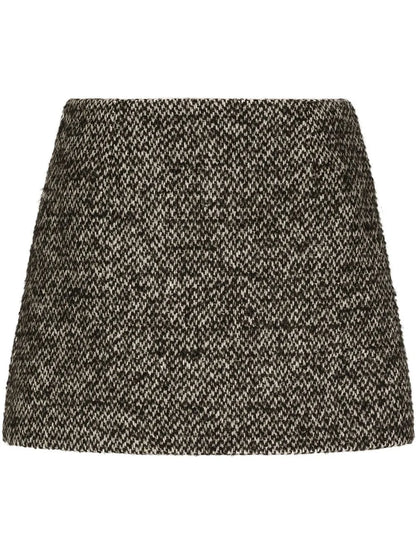 Speckled Tweed Miniskirt