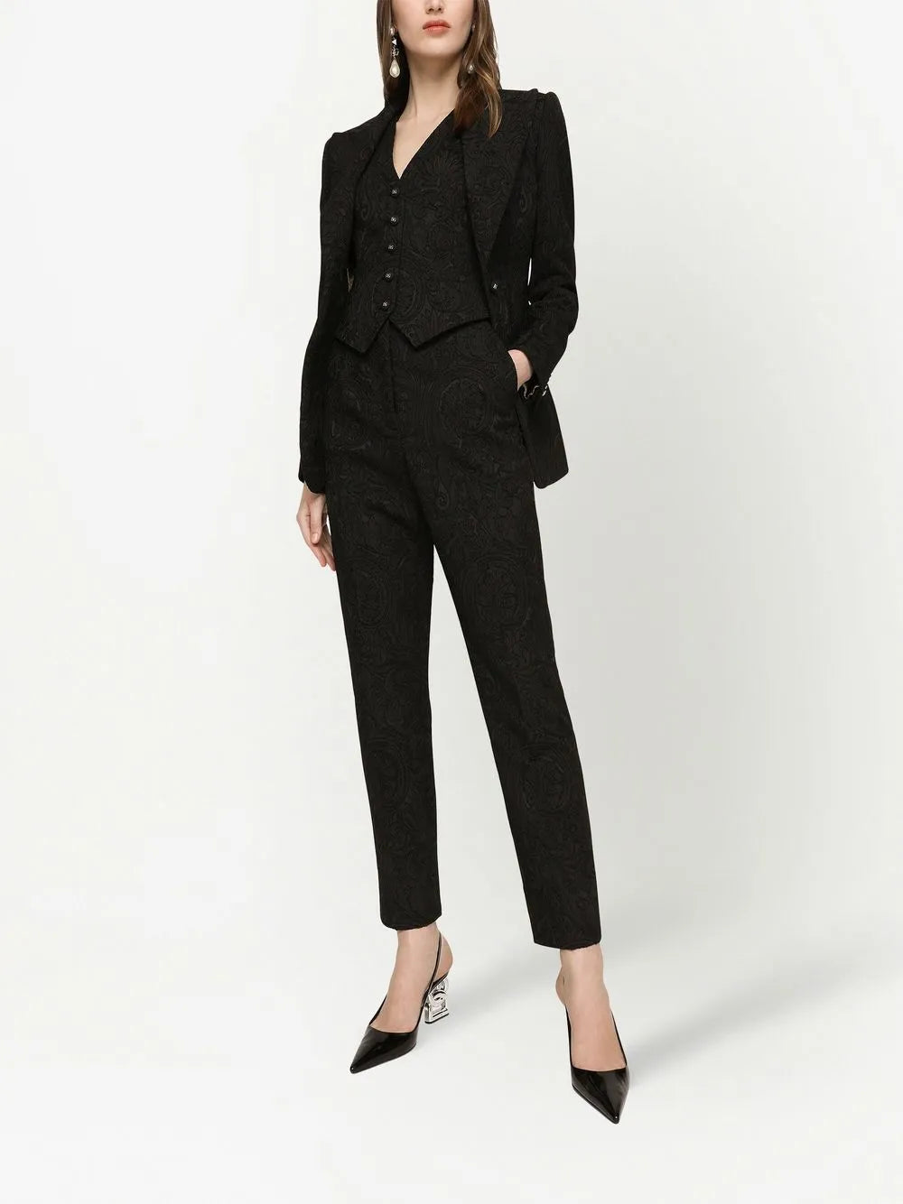 Jacquard V-Neck Vest