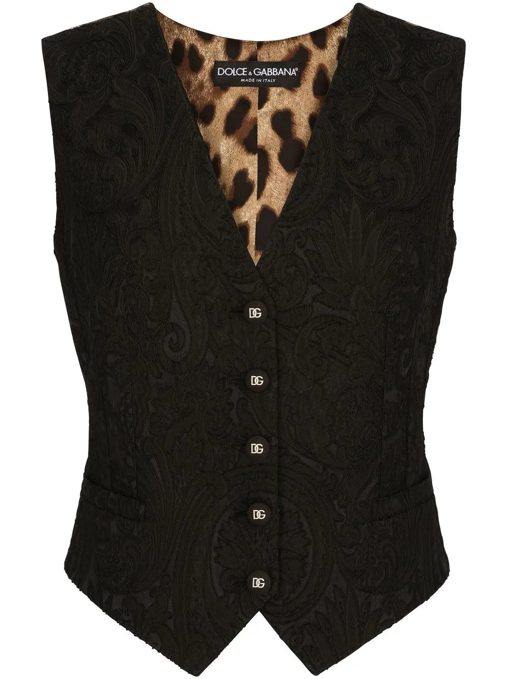 Jacquard V-Neck Vest