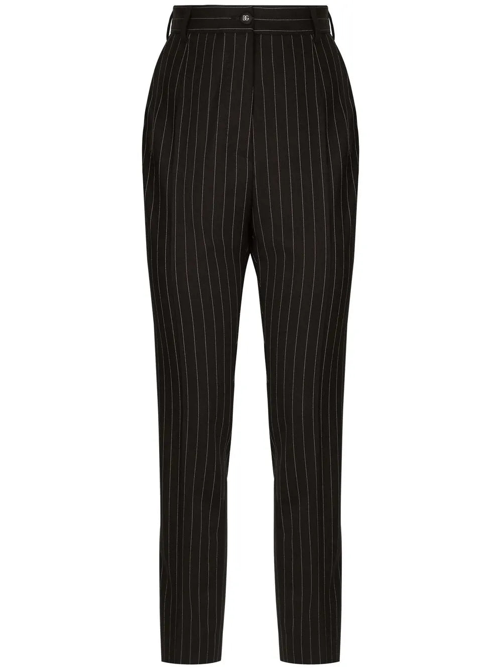 Pinstriped Twill Trousers