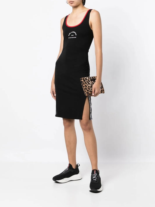 Logo-Tape Tank Dress
