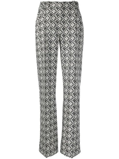 Moon Diamant-Print Tailored Trousers