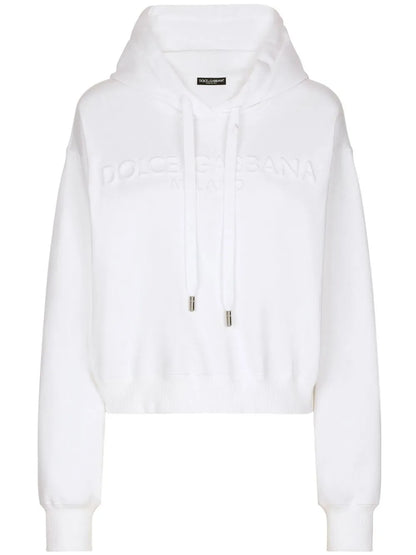 Logo-Embossed Drawstring Hoodie