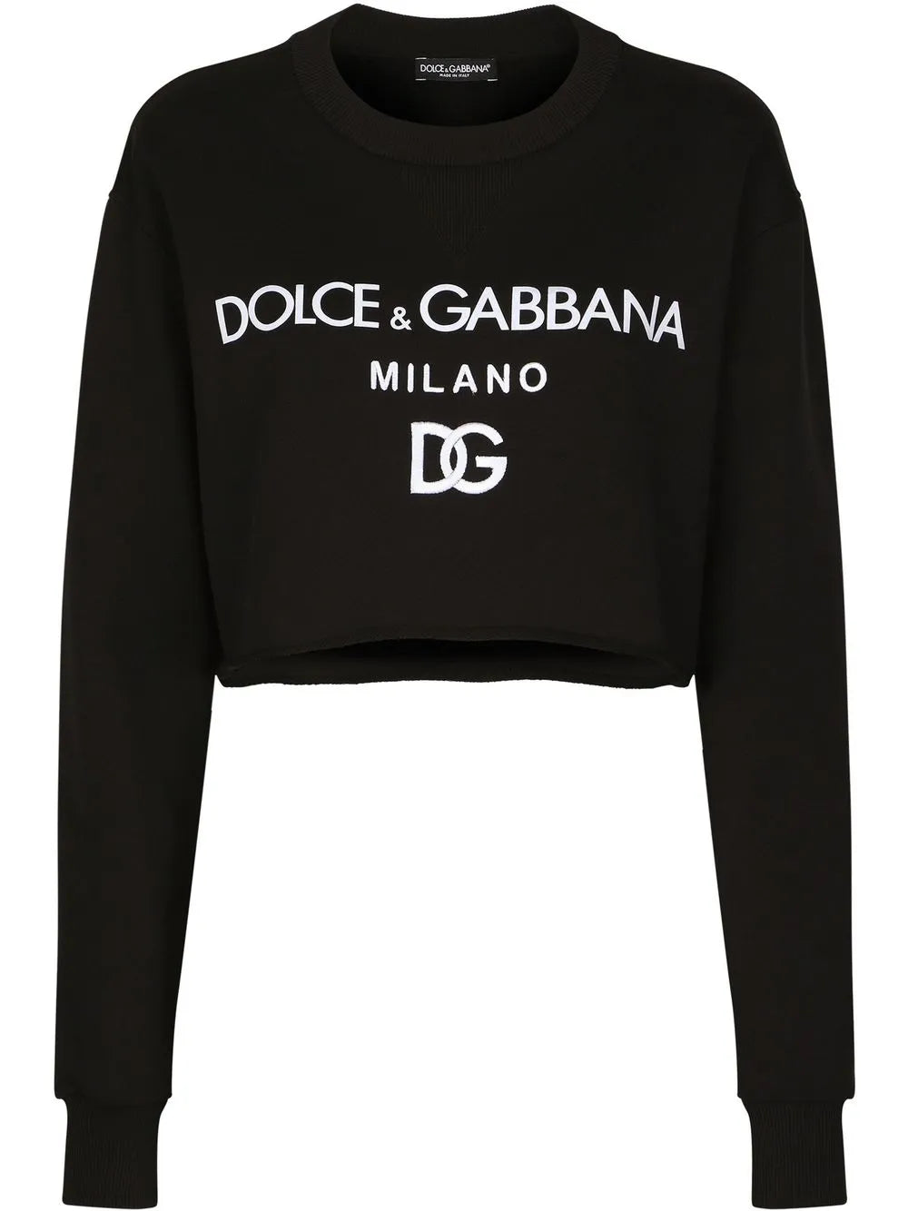 Logo-Print Cropped Sweatshirt