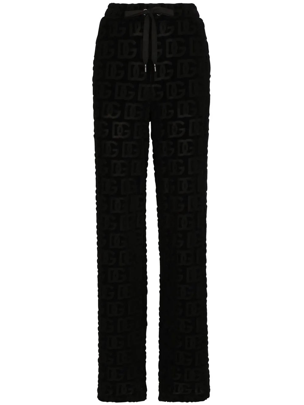 Dg-Logo Jacquard Flared Trousers
