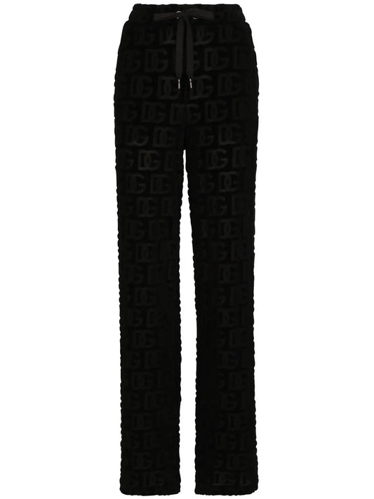 Dg-Logo Jacquard Flared Trousers