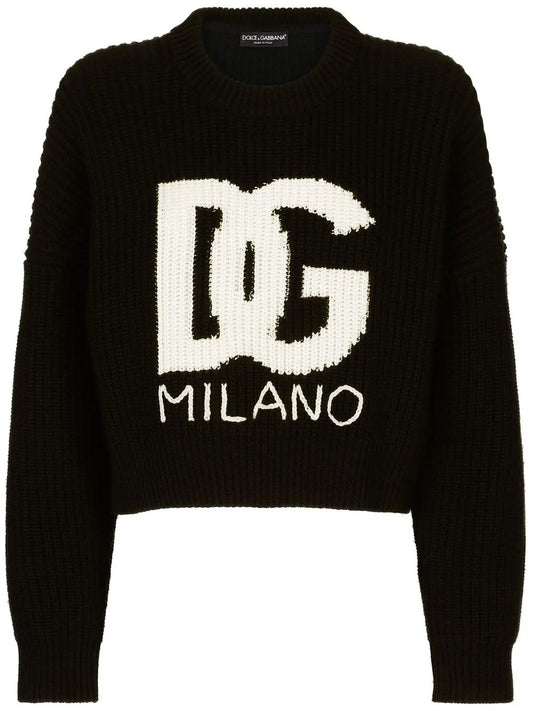 Dg-Logo Fisherman'S-Knit Jumper