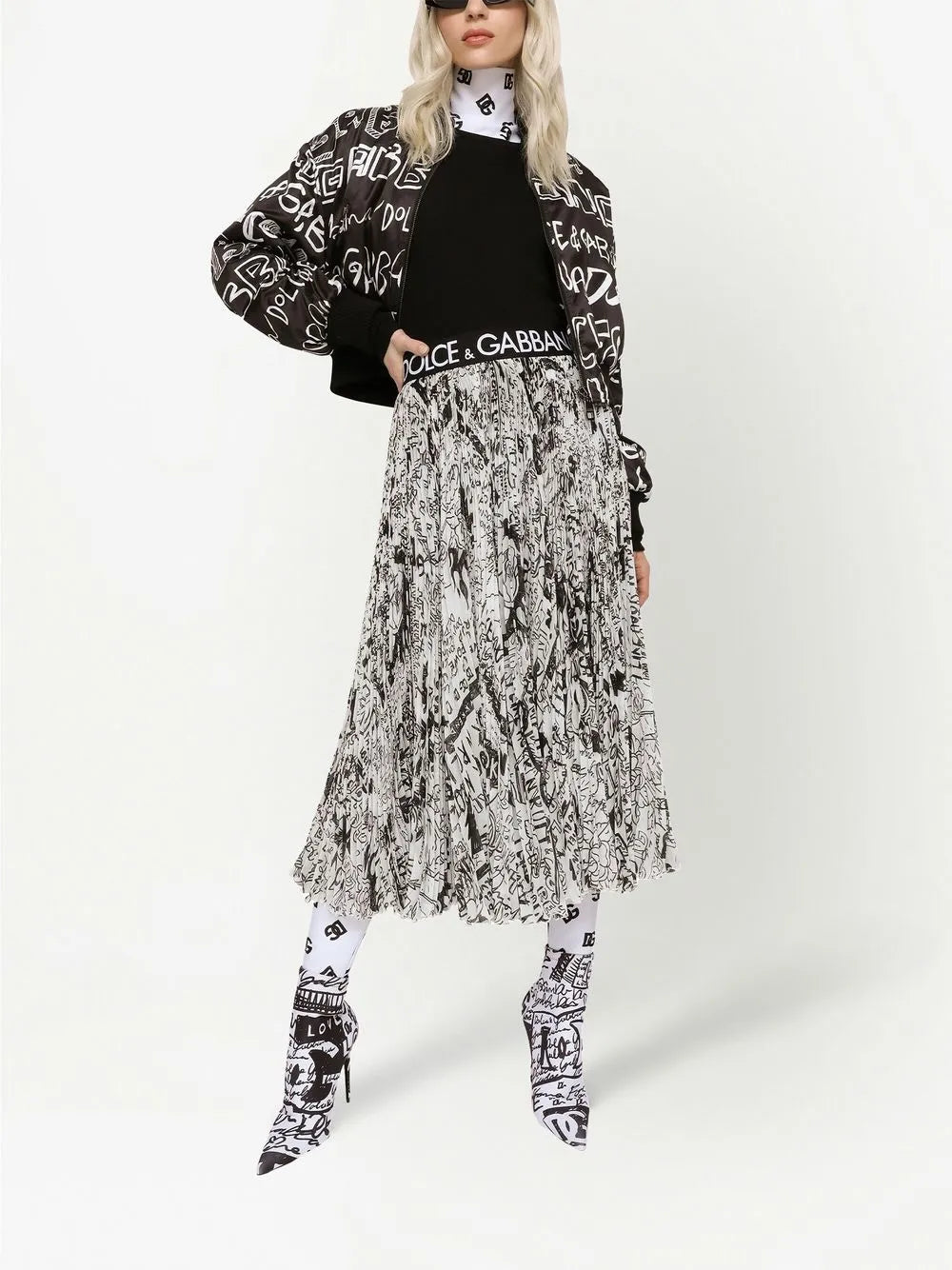 Dg-Logo Cashmere-Silk Jumper