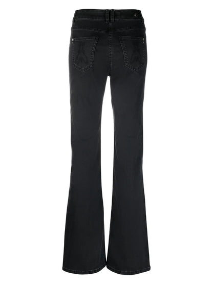 Logo-Patch Flared Jeans