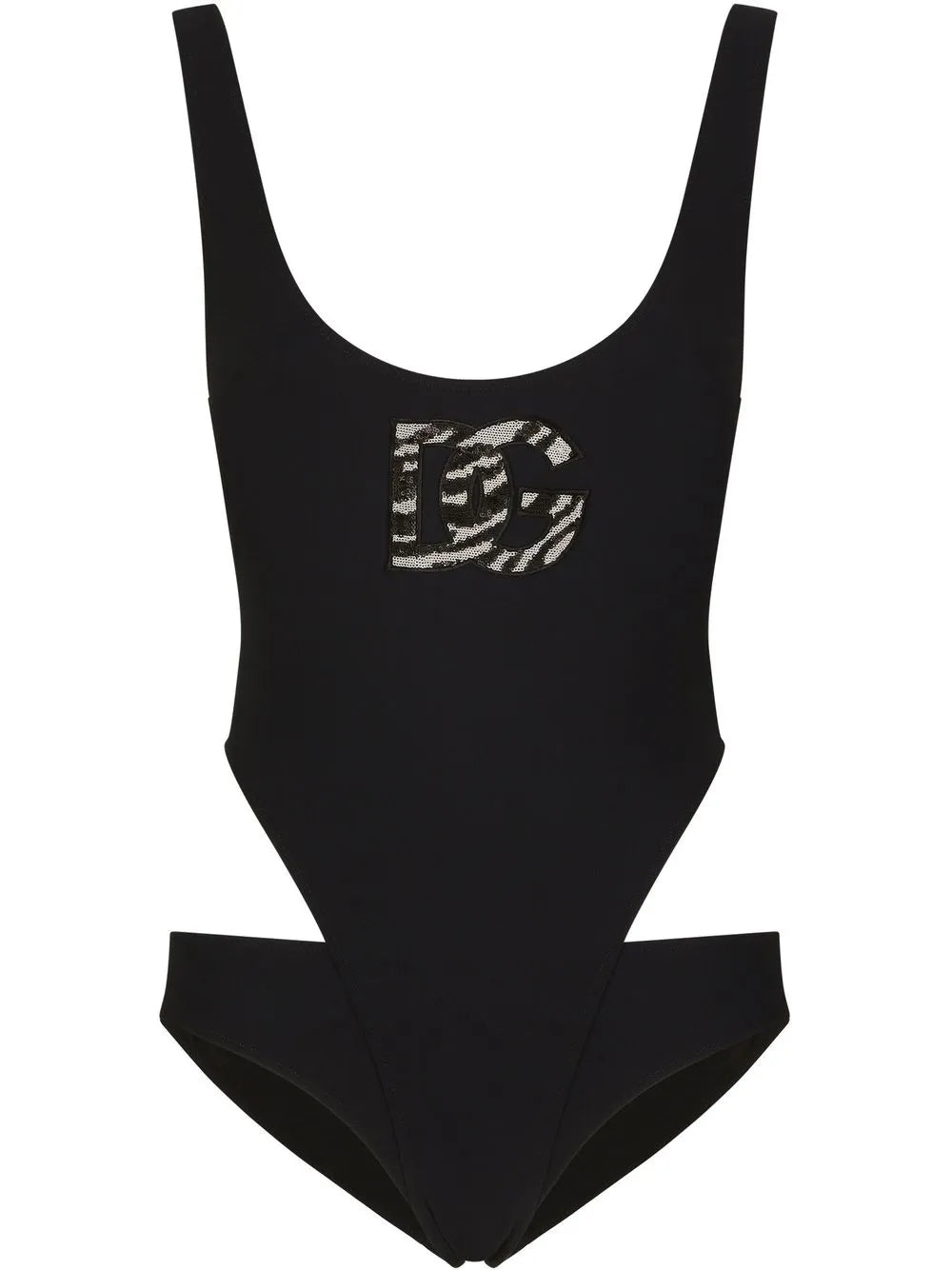 Dg-Logo Cut-Out Swimsuit