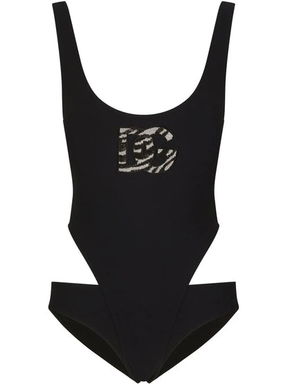 Dg-Logo Cut-Out Swimsuit