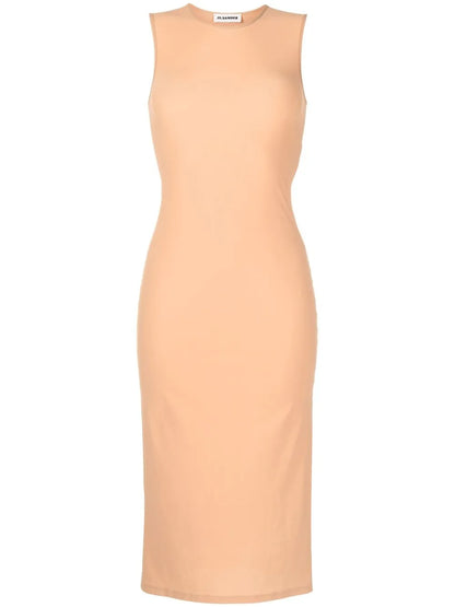 Round Neck Sleeveless Maxi Dress