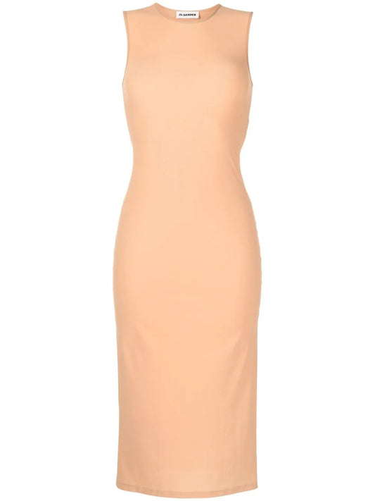 Round Neck Sleeveless Maxi Dress