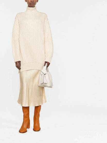 Roll-Neck Ribbed-Knit Jumper
