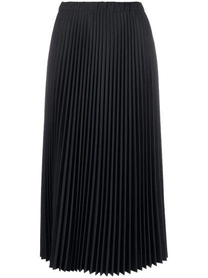 Pleated Full Midi Skirt