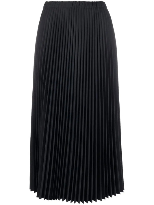 Pleated Full Midi Skirt