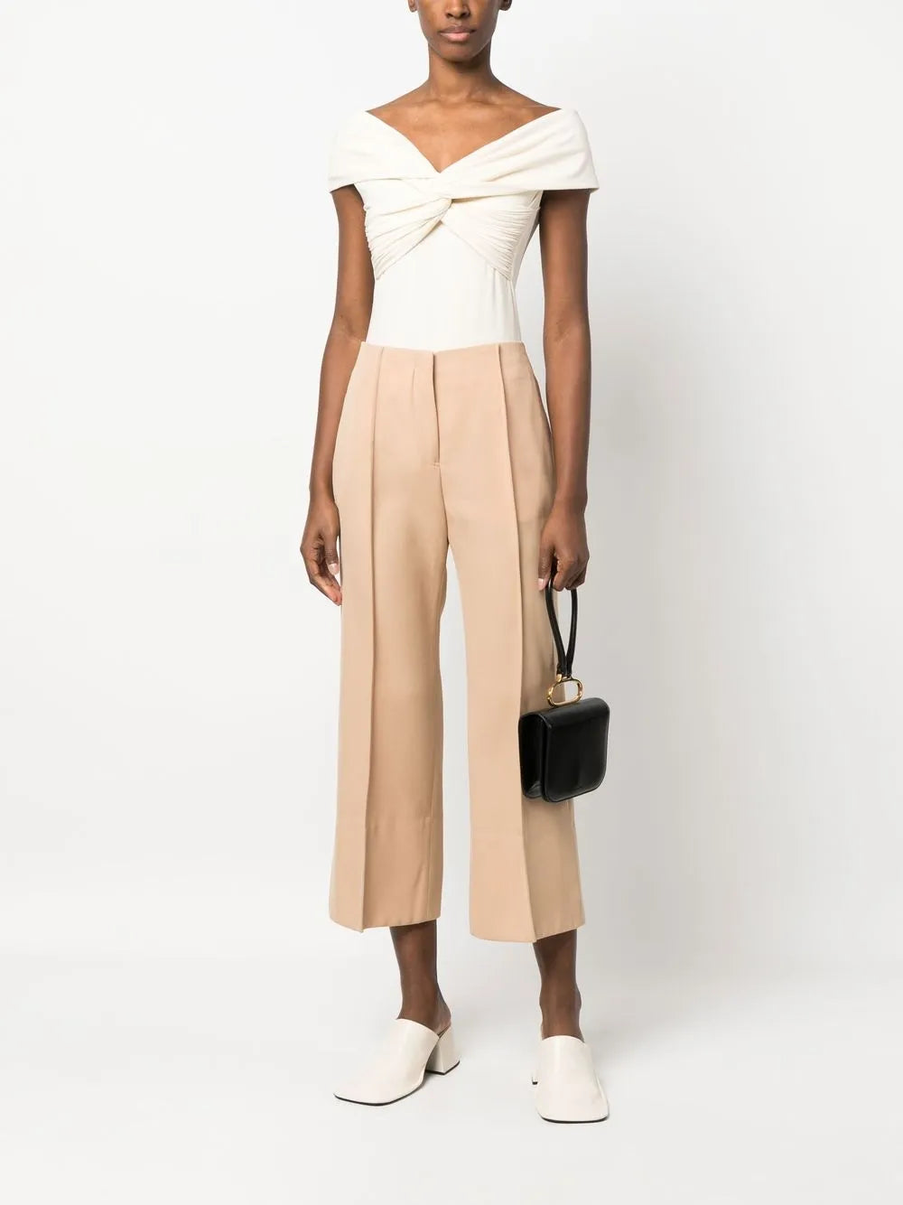 Cropped Cotton Trousers