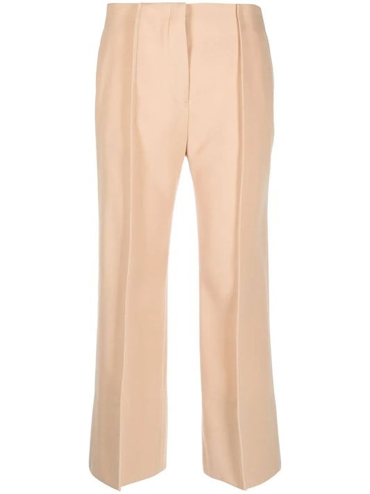 Cropped Cotton Trousers
