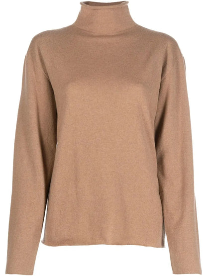 Mock-Neck Knitted Jumper