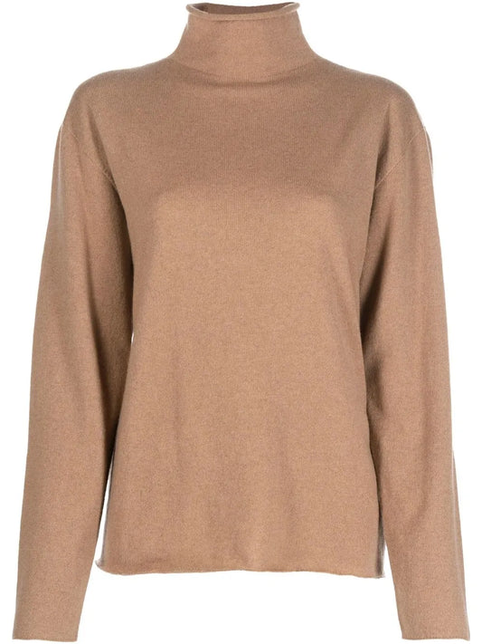 Mock-Neck Knitted Jumper