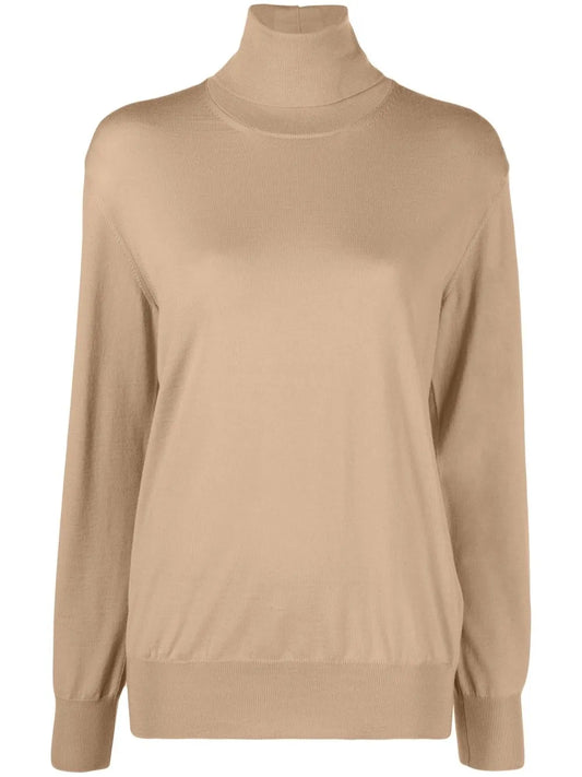 Roll-Neck Wool Jumper