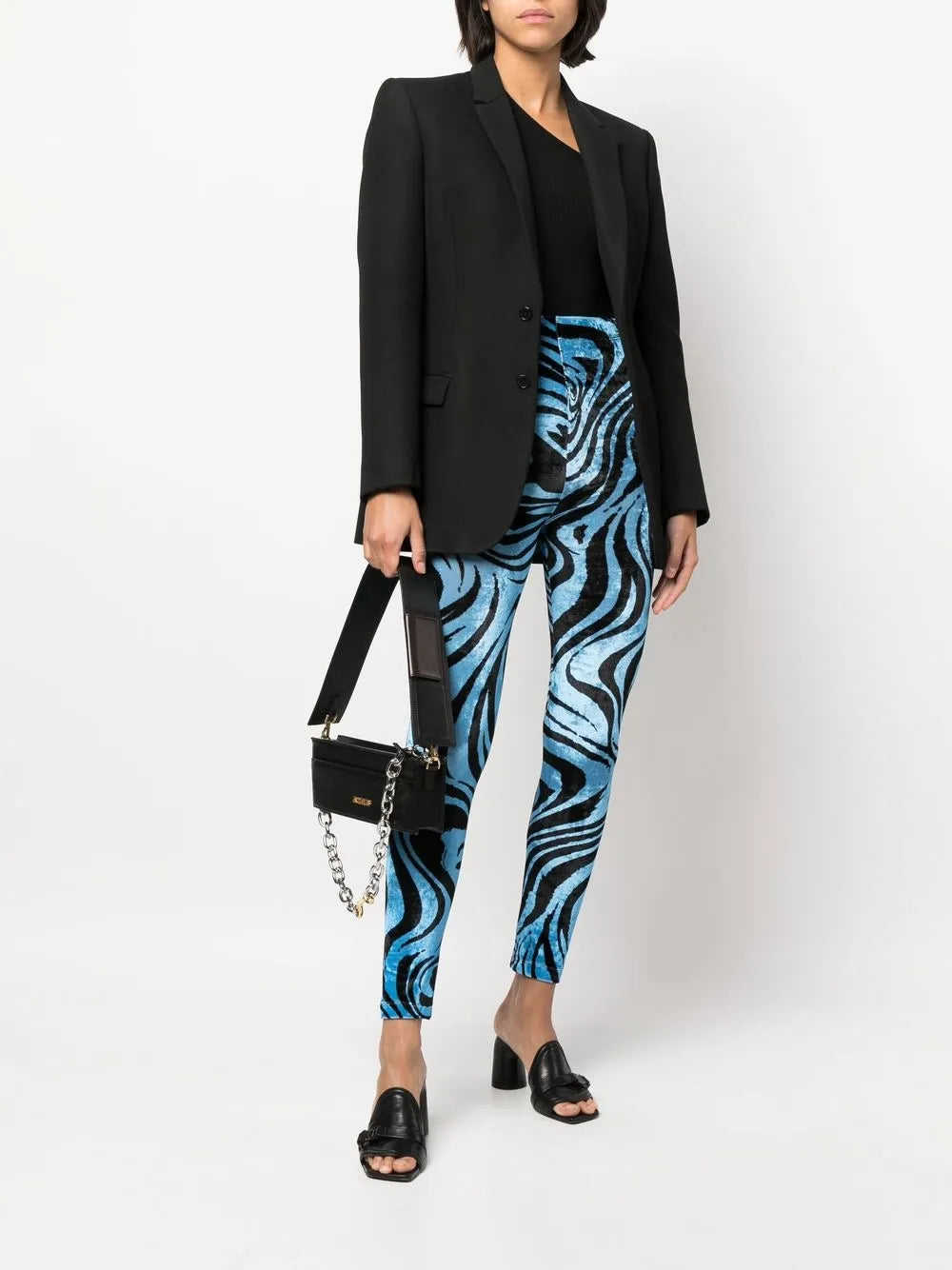 Velvet Swirl-Print Leggings