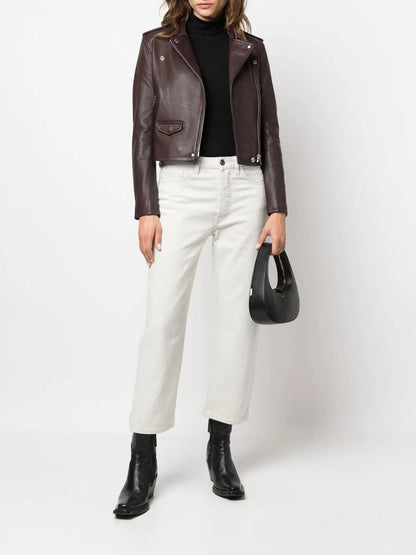 Sabina Mid-Rise Straight Jeans