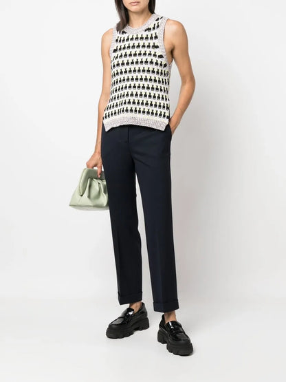 Straight Leg Tailored Trousers