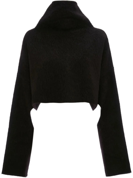 Cut-Out Oversized Cropped Jumper