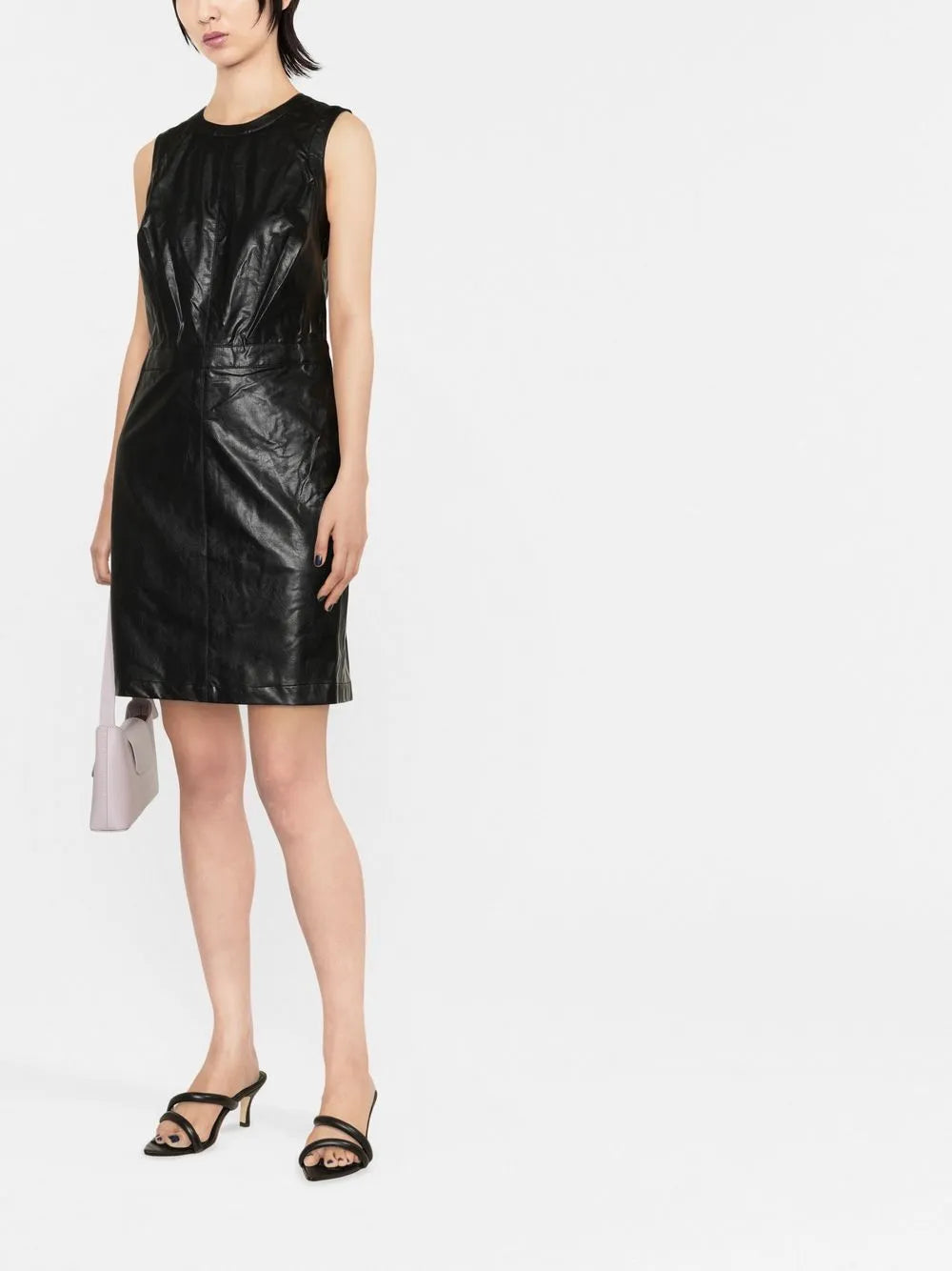 Faux Leather Mini Dress