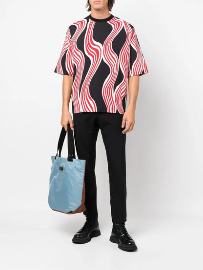 Abstract-Print Short-Sleeve T-Shirt