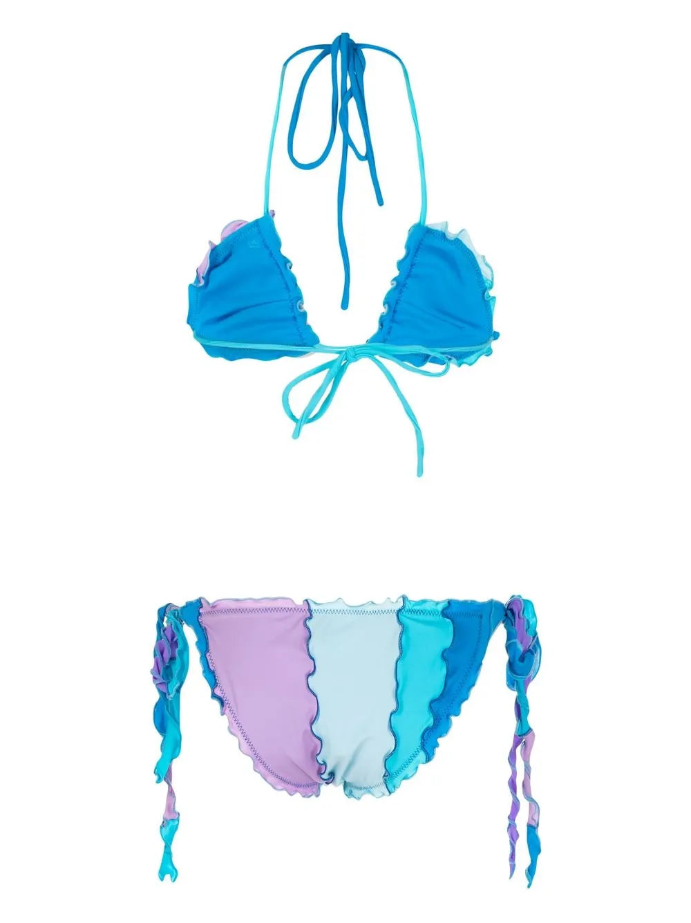 Ruffle-Trim Triangle Bikini