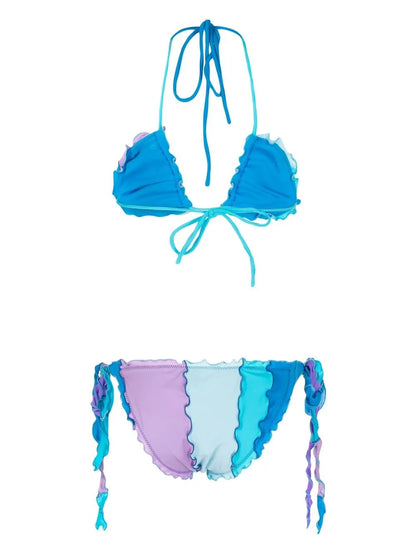 Ruffle-Trim Triangle Bikini