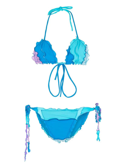Ruffle-Trim Triangle Bikini