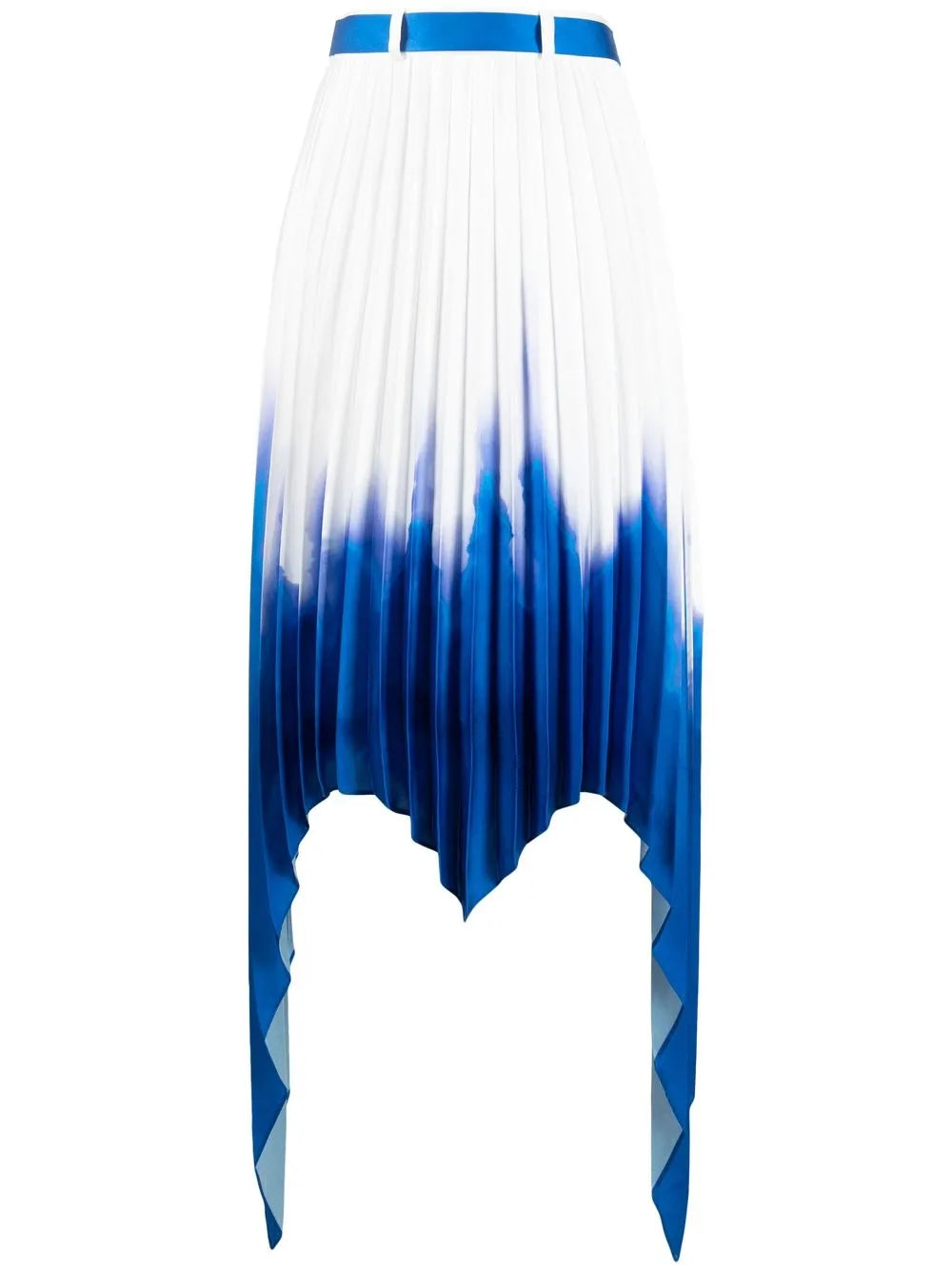 Asymmetric Pleated Skirt