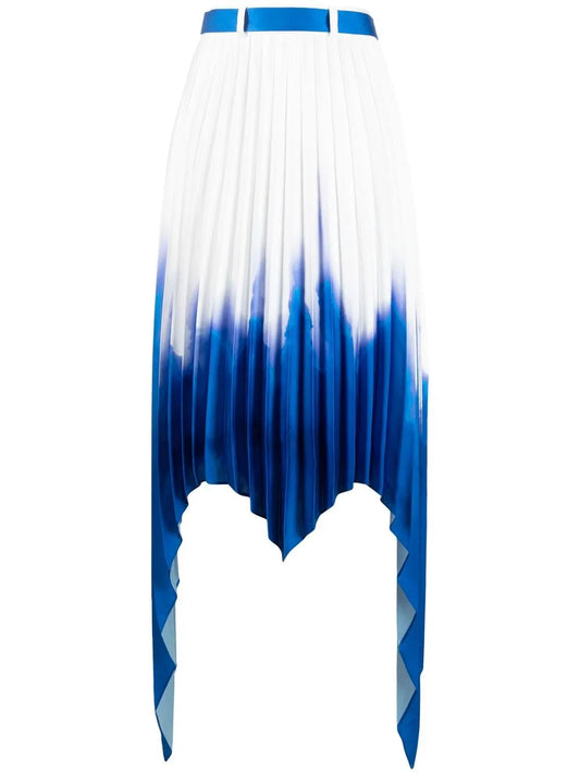 Asymmetric Pleated Skirt