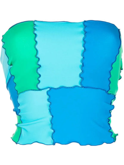 Colour-Block Bandeau Top