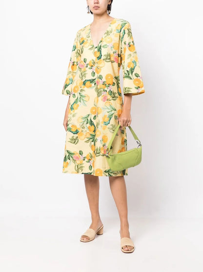 Martina Botanical-Print Dress