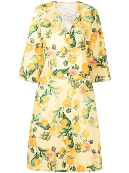 Martina Botanical-Print Dress