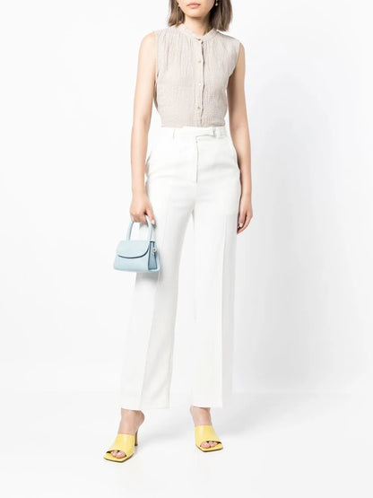 Sleeveless Button-Up Shirt