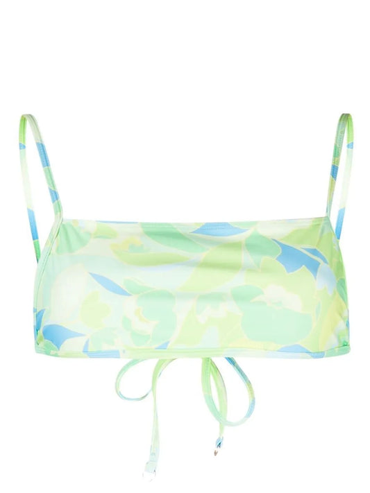 Cassia Galarosa-Print Bikini Top